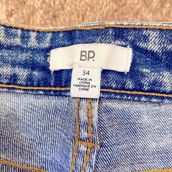 BP (BE RESPONSIBLE) MEN’s DISTRESSED STRAIGHT LEG DENIM BLUE JEANS - Picture 6 of 11